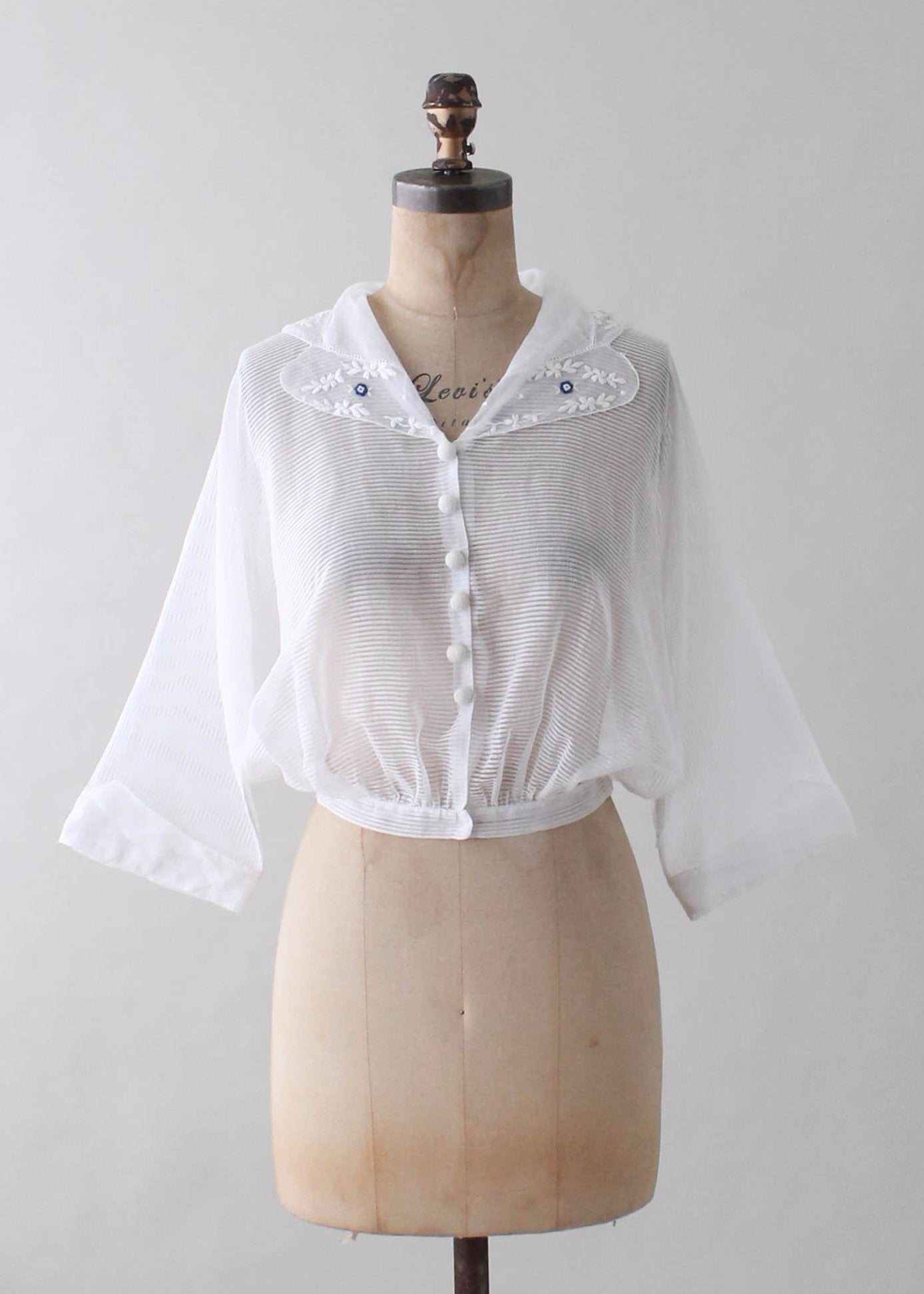 vintage sheer blouse