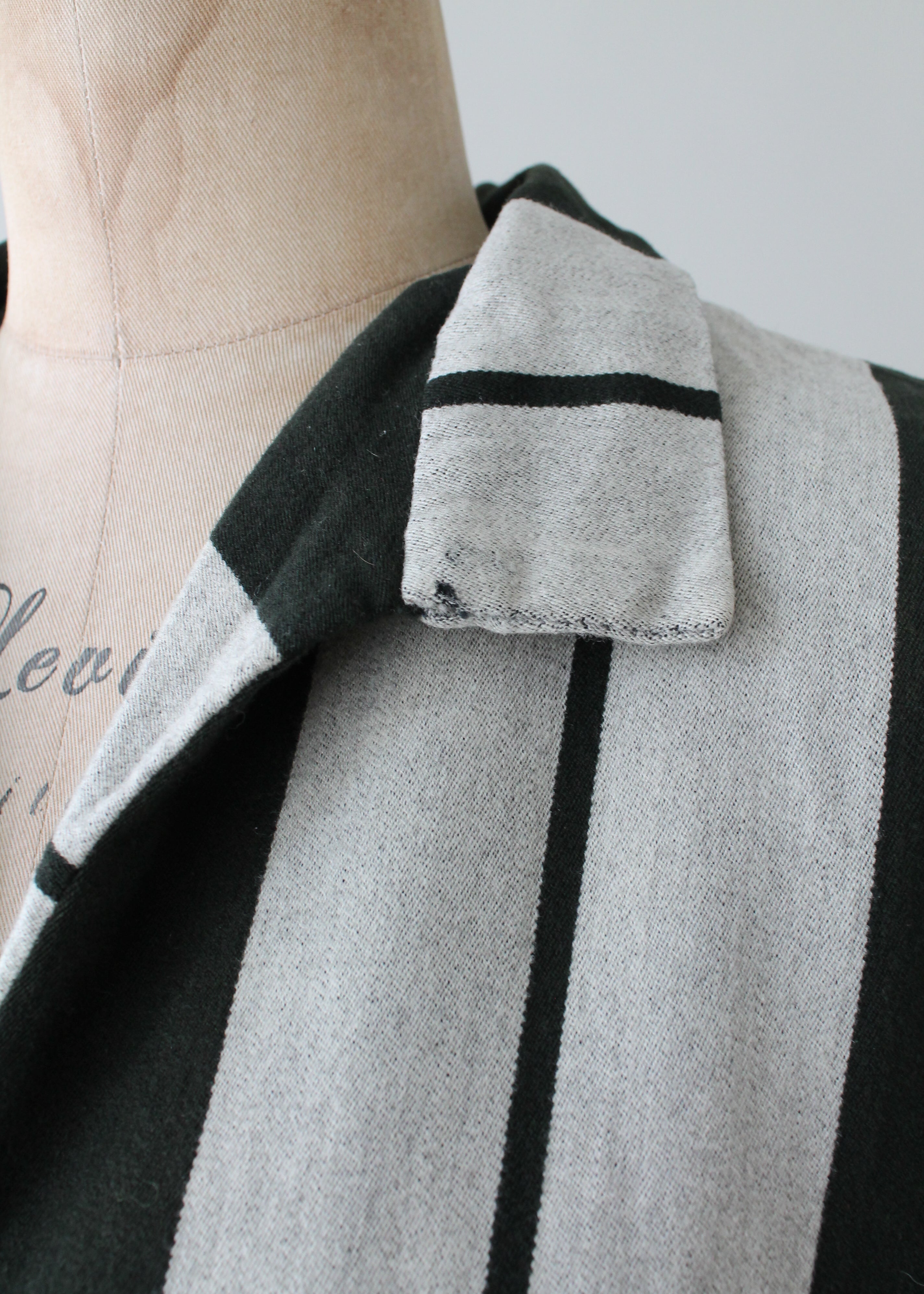 Vintage 1920s Striped Wool Day Dress