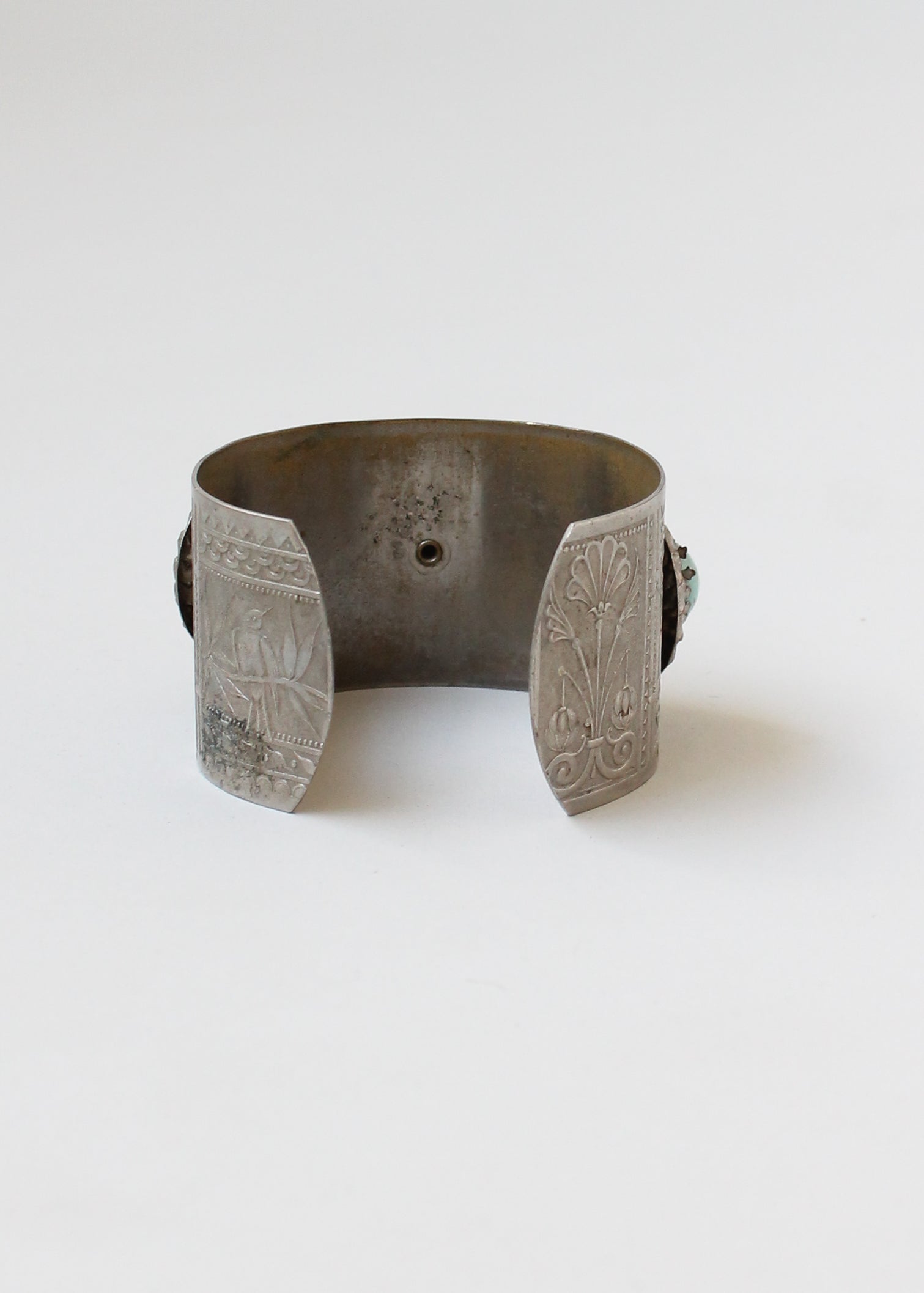 Vintage 1930s Deco Stamped Cuff Bracelet