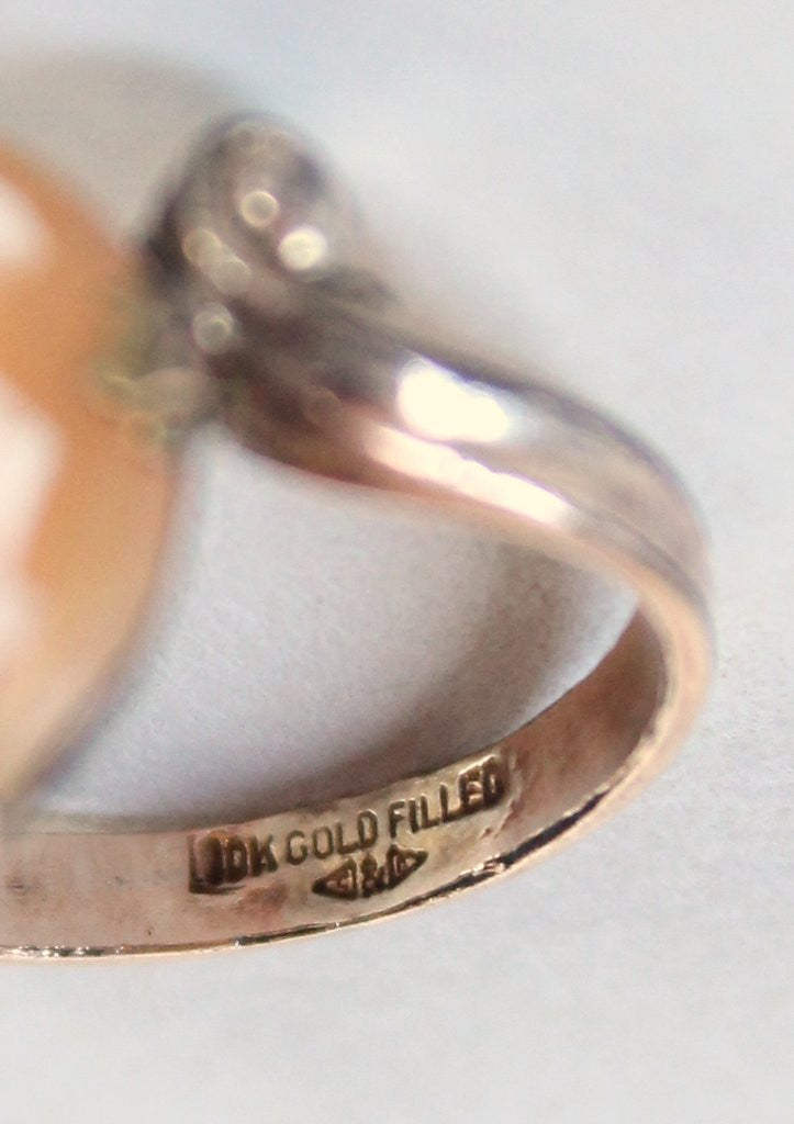 Vintage 1930s Clark & Coombs Cameo Ring