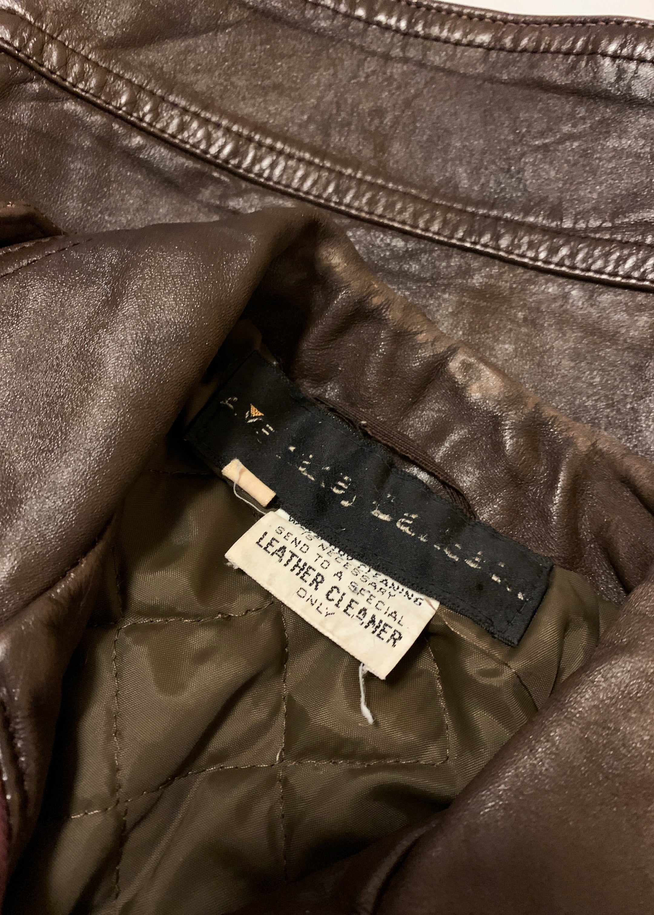 Vintage 1970s Harley Davidson Leather Lace Up Biker Jacket