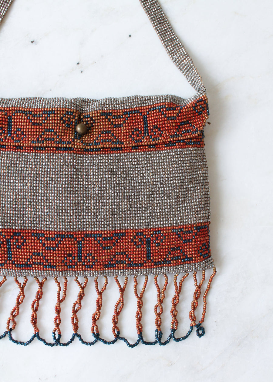Vintage 1930s Micro Beaded French Purse