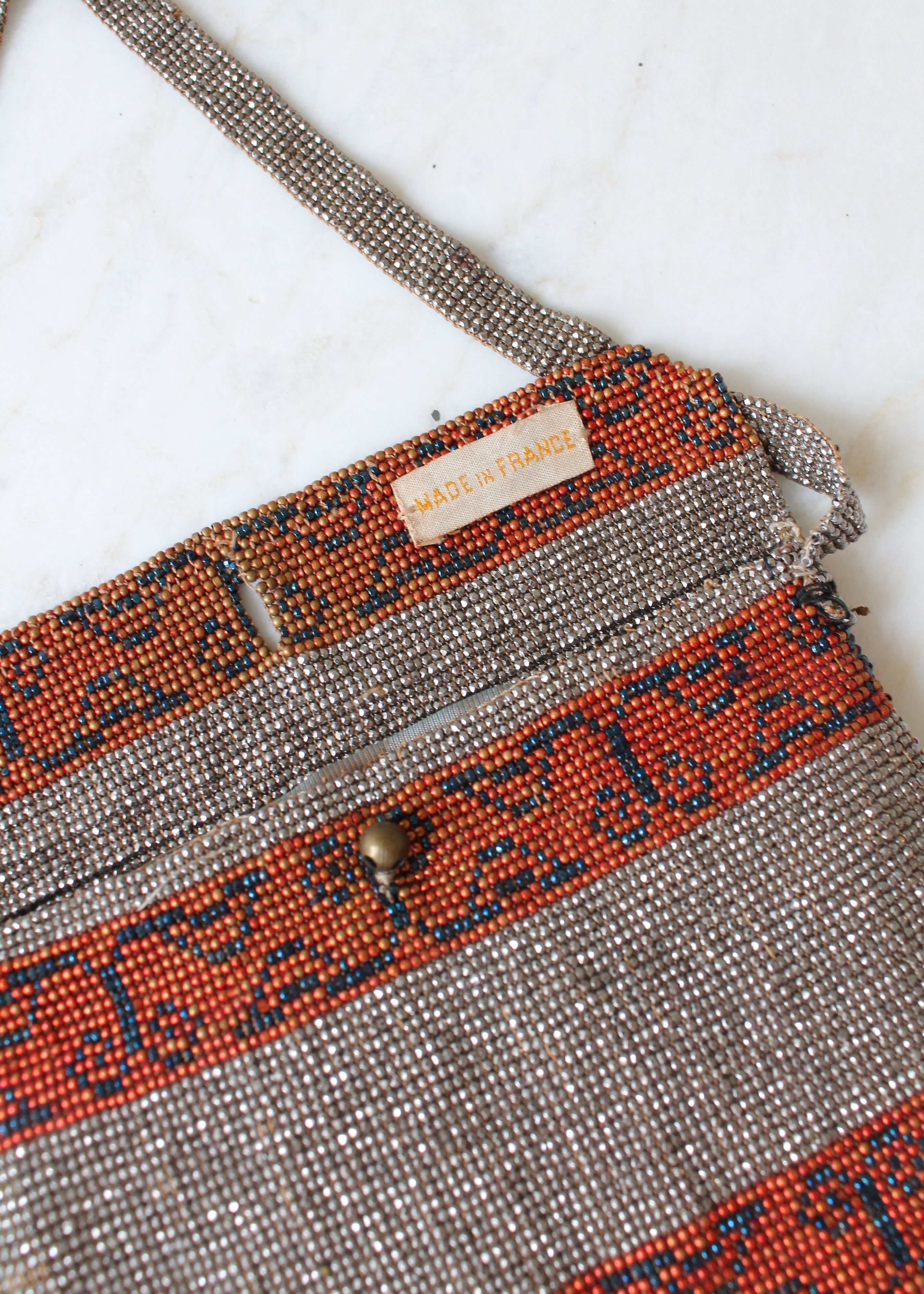 Vintage 1930s Micro Beaded French Purse