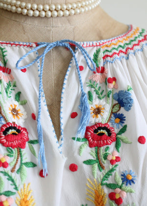 1930s Hungarian folk blouse