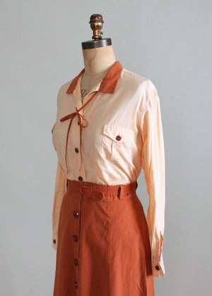 Vintage 1930s Sandeze Sportswear Travel Dress Set