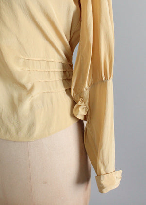 Vintage 1930s Art Deco Silk Blouse