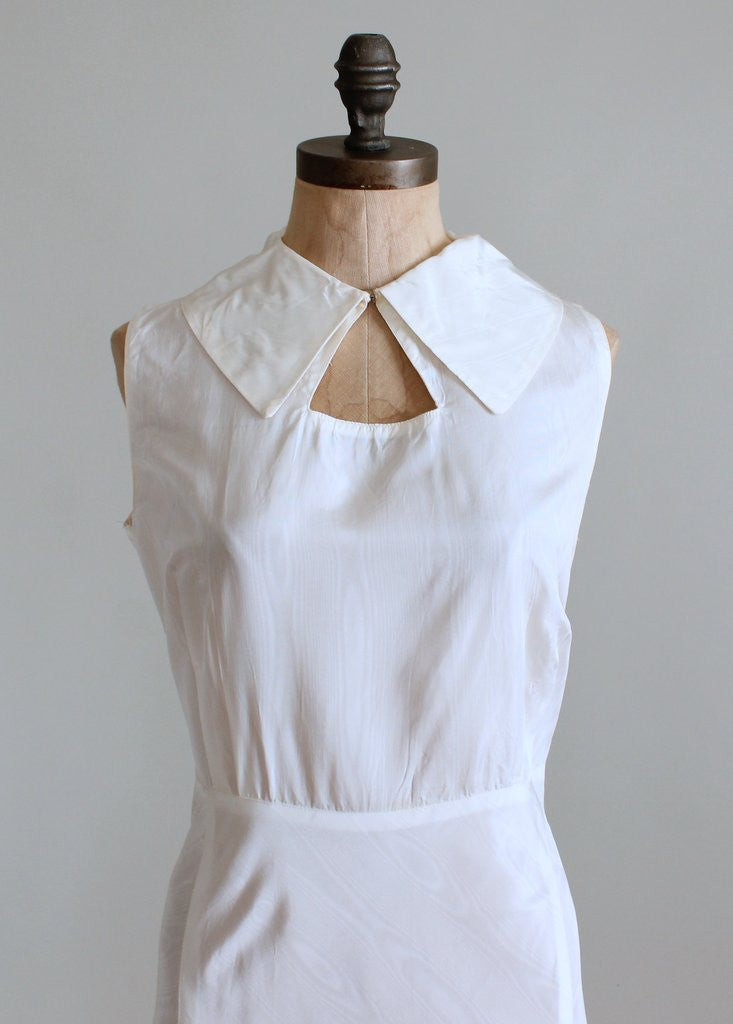 White outlet 1930s dress