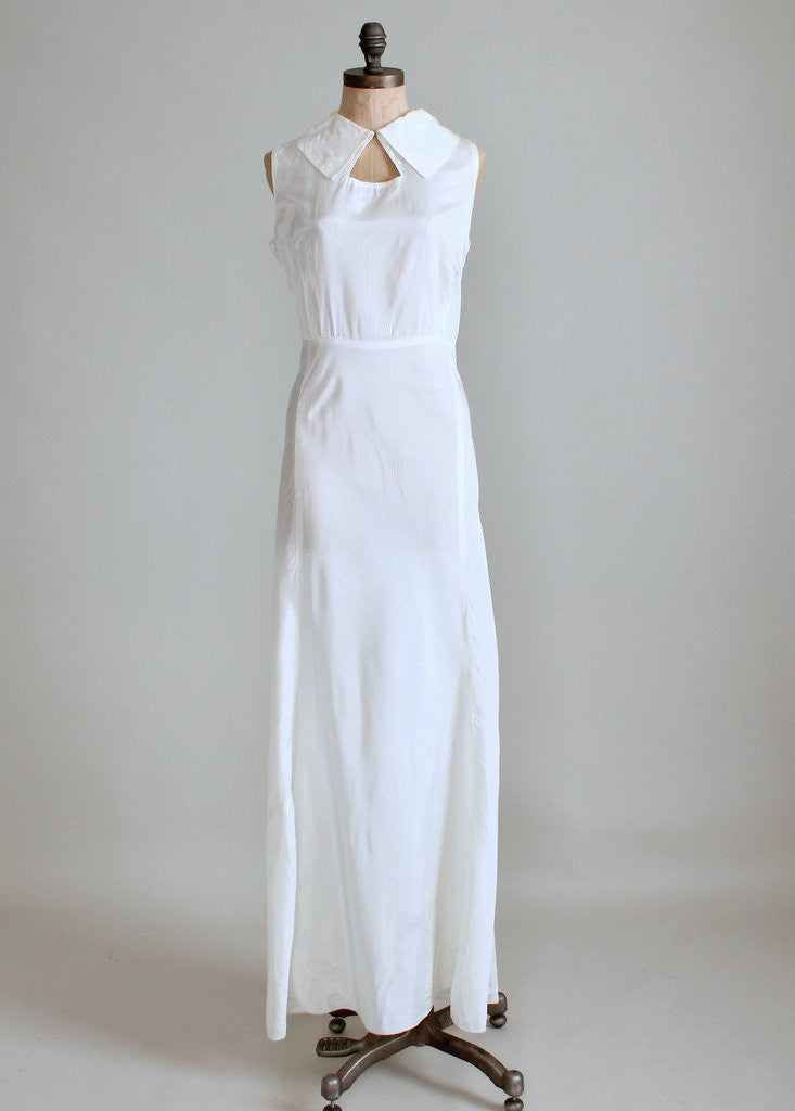 1930s white dress hot sale