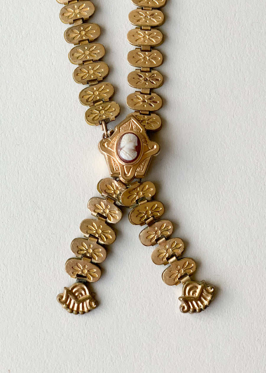 Vintage 1930s Victorian Revival Cameo Necklace