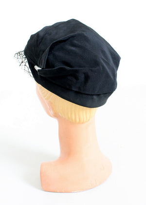 Vintage 1930s Noir Veiled NRA Label Hat