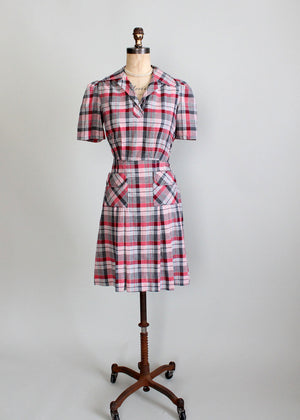 Vintage 1930s cotton day dress