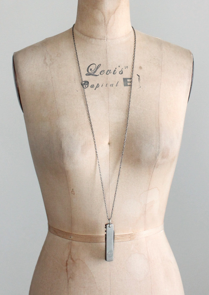 Vintage 1930s Always Prepared Pocket Knife Necklace