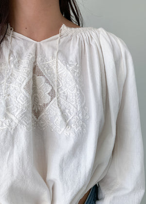 Vintage 1930s Embroidered Hungarian Top