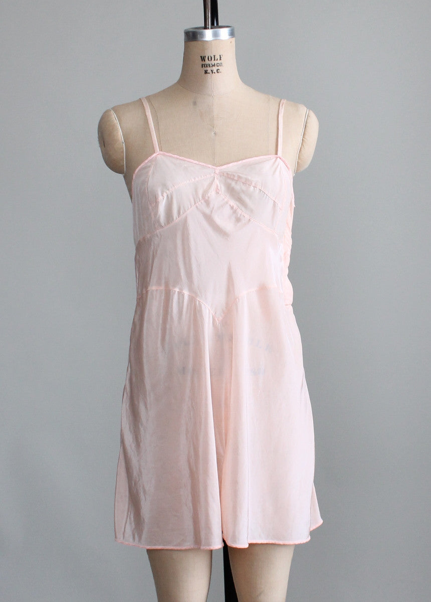 Vintage 1930s Simple Floral Step In Lingerie