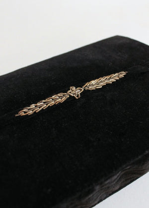 Vintage 1930s Metallic Gold Embroidered Velvet Clutch Purse