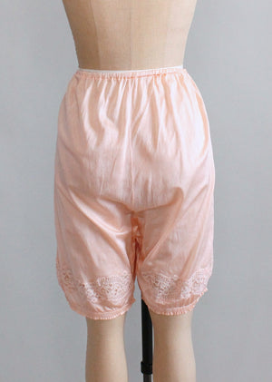 Vintage 1930s Peach Rayon Jersey Bloomers
