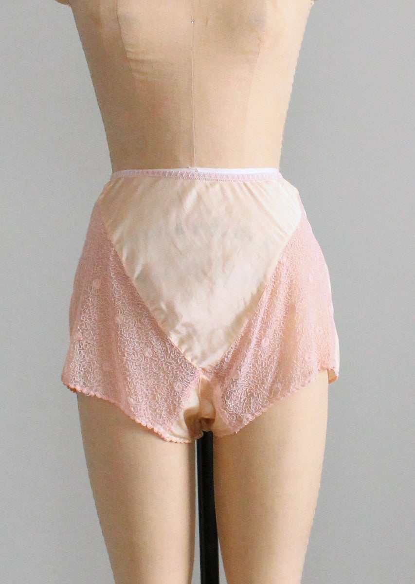 Tea Dyed Historical Knickers Undergarments with Lace Trim, for