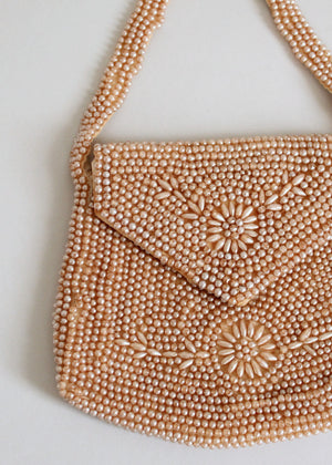 Vintage 1930s Pearl Beaded Party Purse