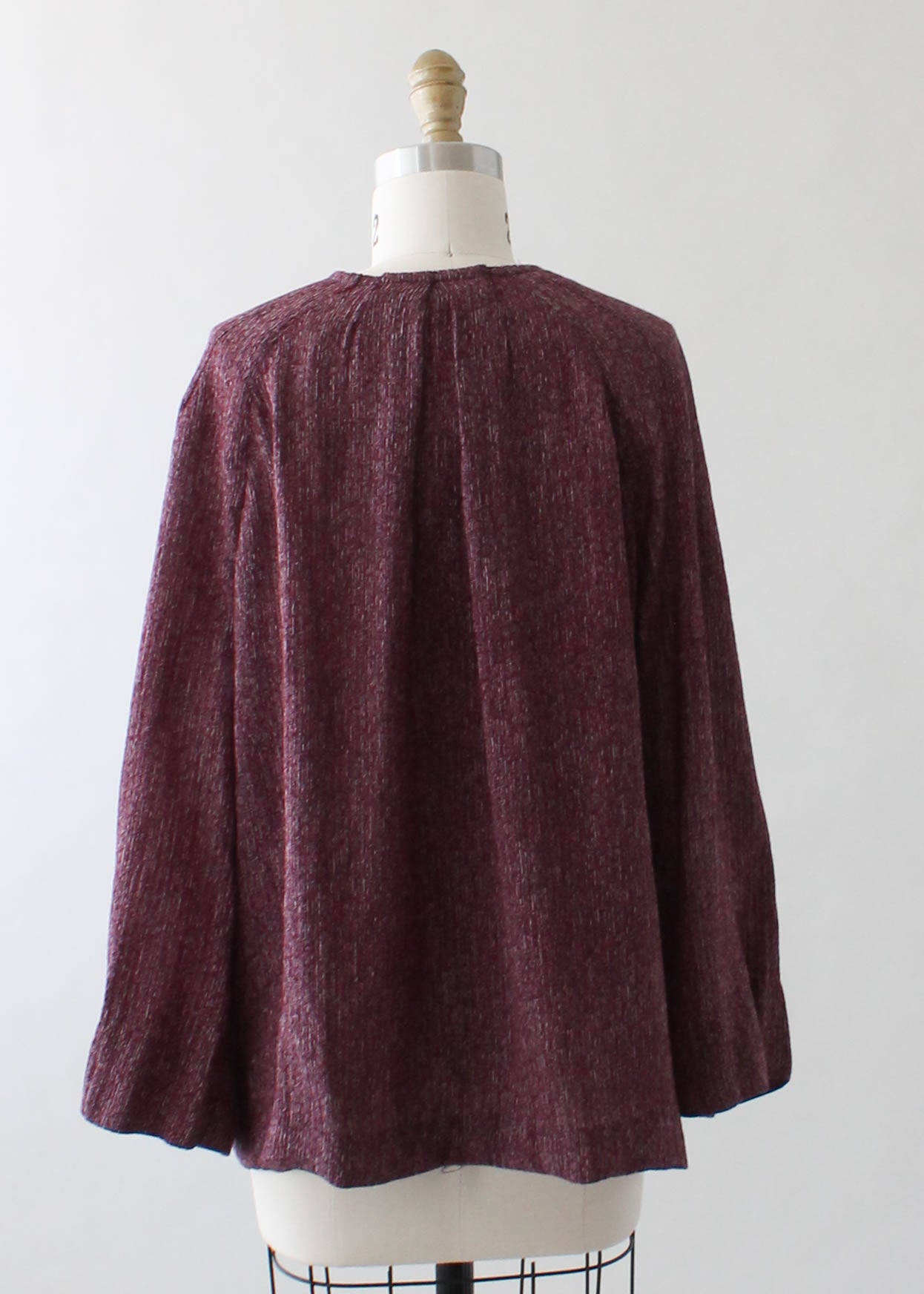 Vintage 1930s Plum Rayon Day Dress with Jacket