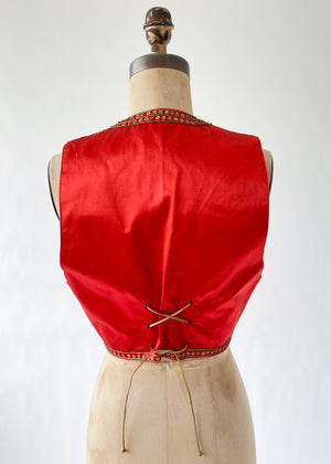 Vintage 1920s Matador Style Beaded Vest