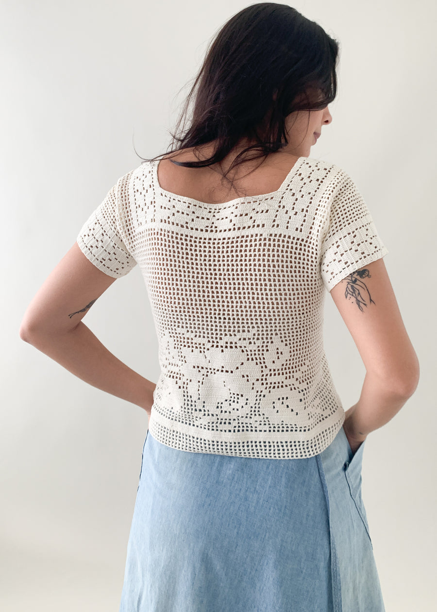 Vintage 1930s Knit Top