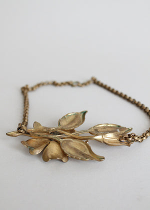 Vintage 1930s 1940s brass jewelry