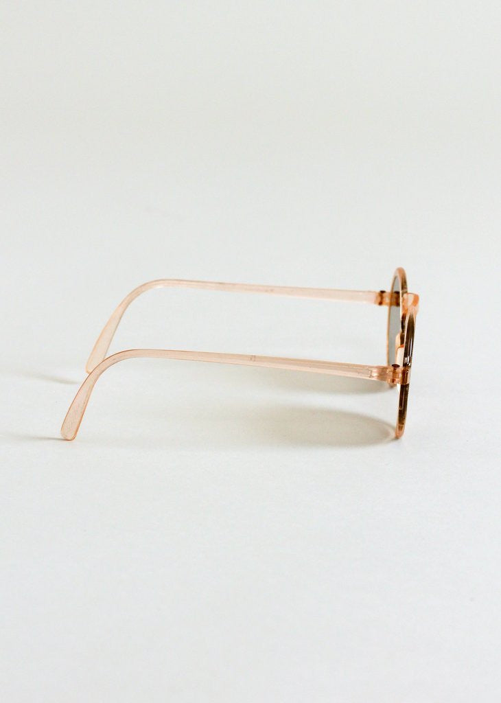 Vintage 1940s Peach Round Sunglasses