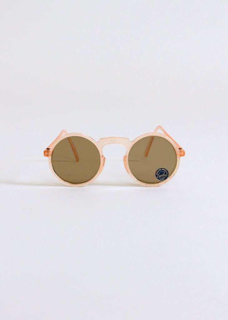Vintage 1940s Peach Round Sunglasses