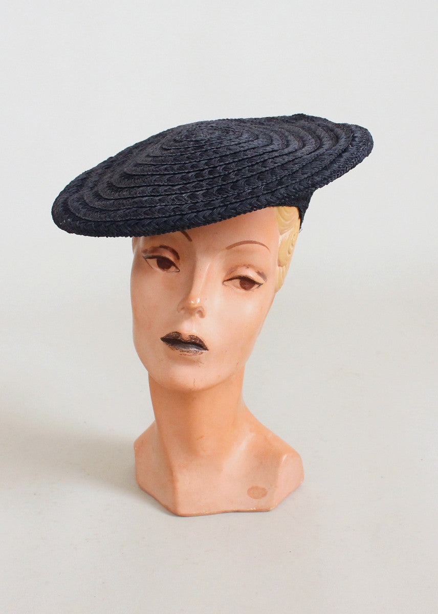 1930s 1940s tilt hat . vintage 30s 40s hat – bluefennel