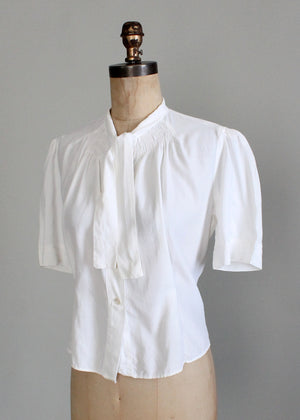 1940s rayon blouse
