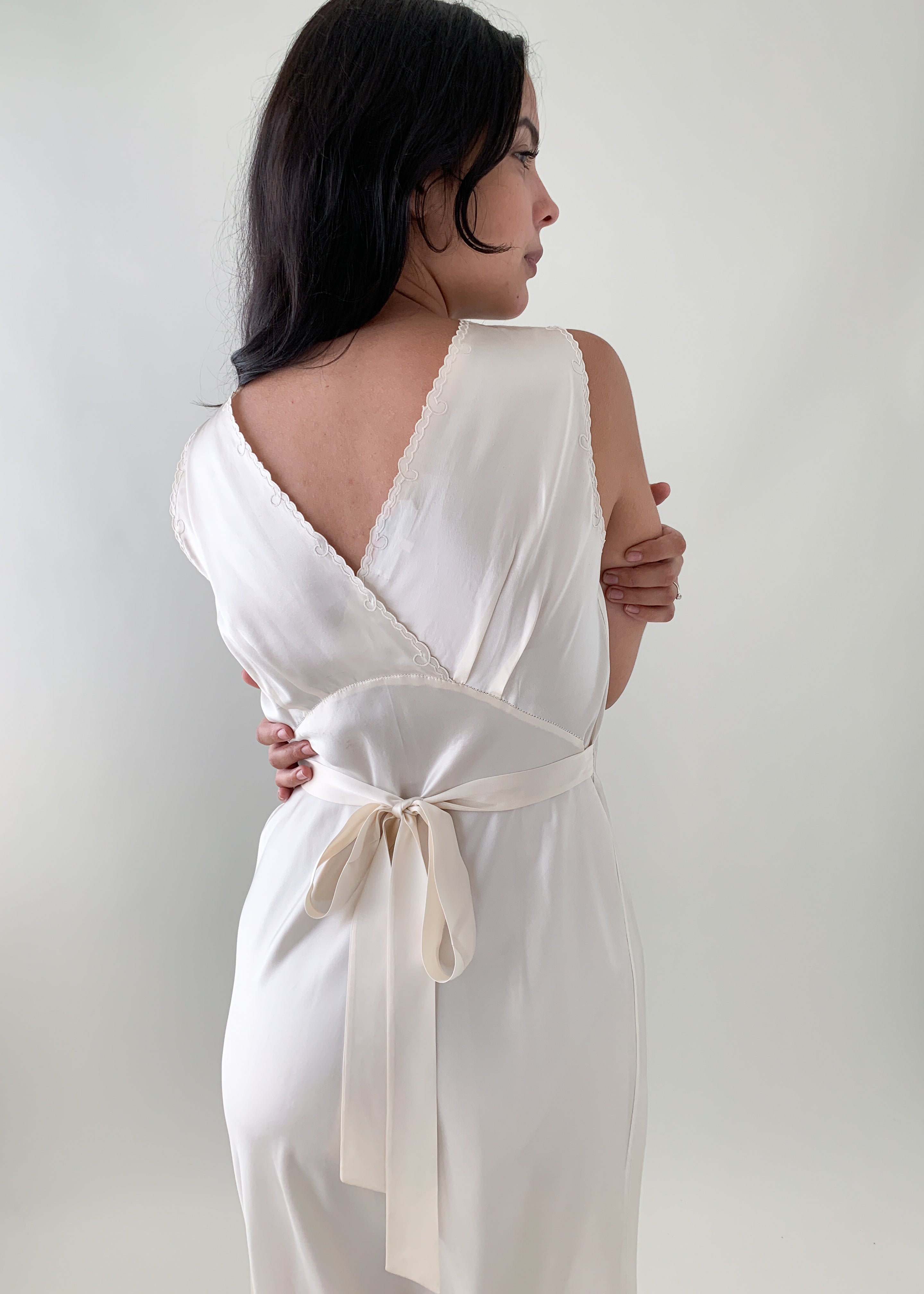 Vintage 1940s Satin Slip Dress