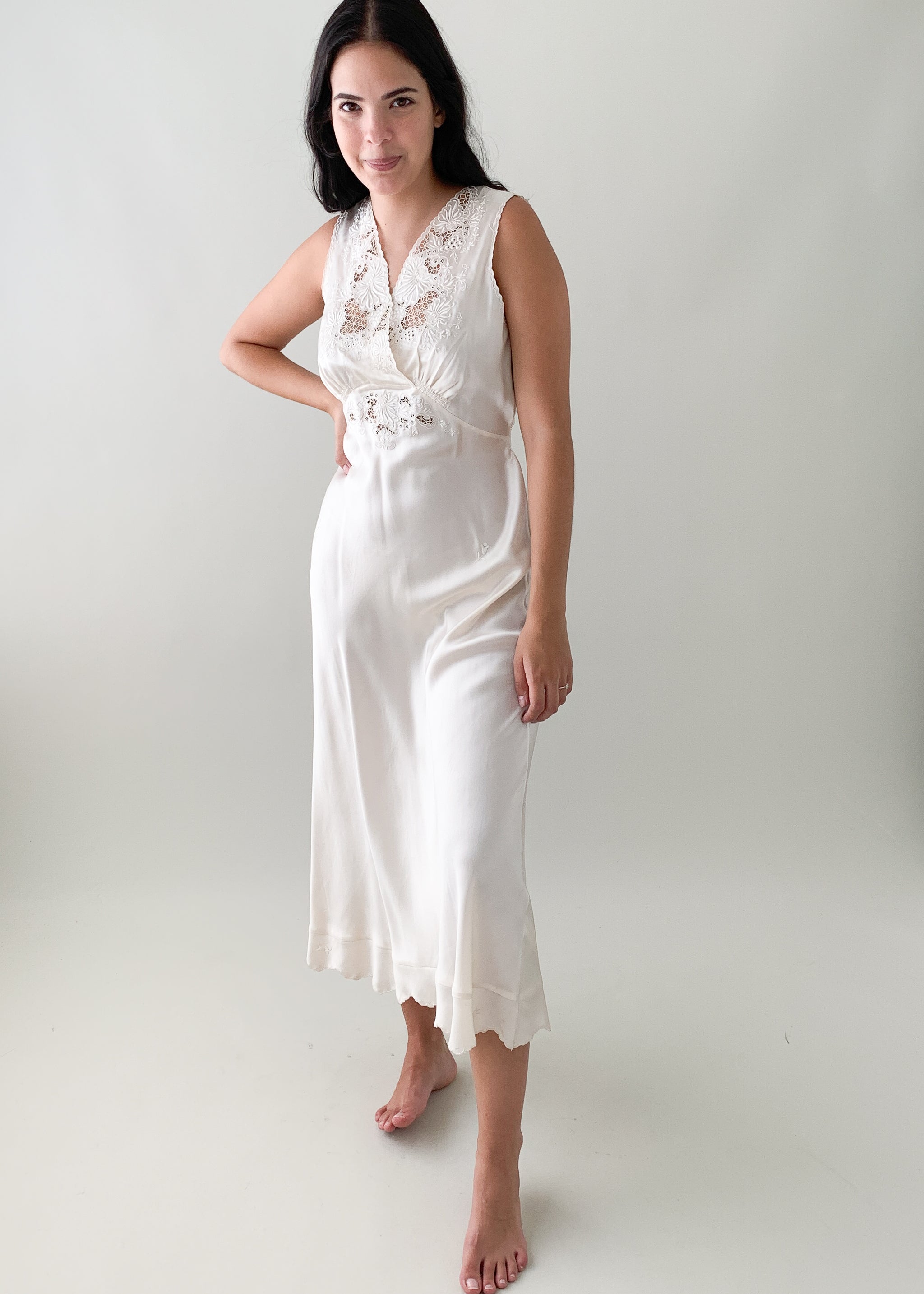Vintage 1940s Satin Slip Dress Vintage 1940s Satin Slip Dress