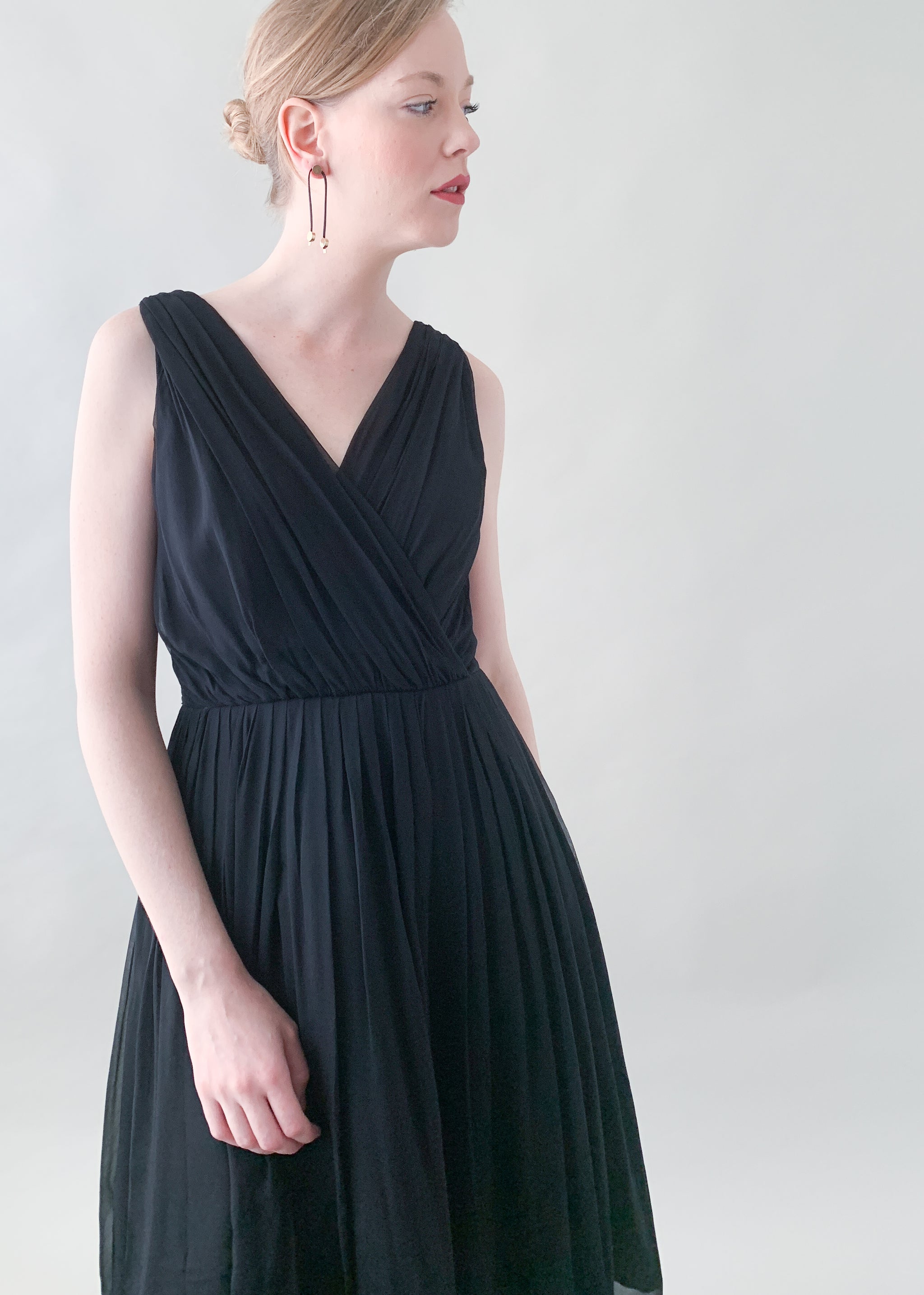 Vintage 1950s Gigi Young Black Chiffon Dress - Raleigh Vintage Vintage 1950s Gigi Young Black Chiffon Dress - Raleigh Vintage