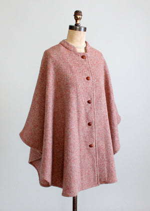 Vintage 1960s Tweed Cape