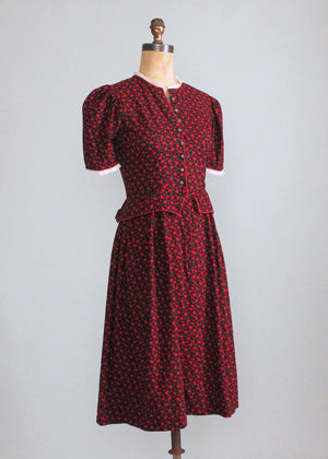 Vintage 1950s Munchen German Octoberfest Dress