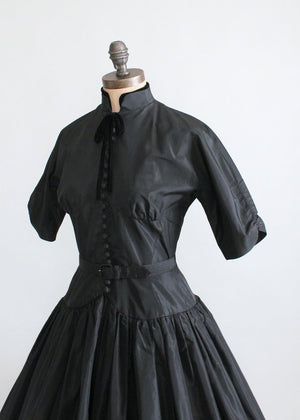 Vintage 1950s Gigi Young Black Party Dress
