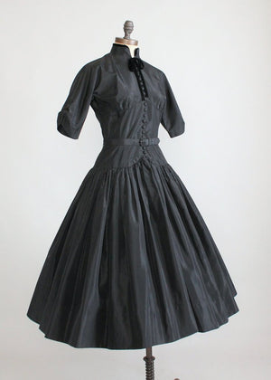 Vintage 1950s Gigi Young Black Party Dress