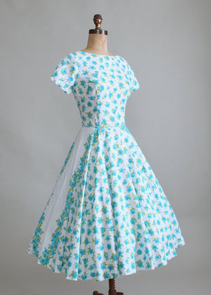 Vintage 1950s Liberty House Floral Day Dress