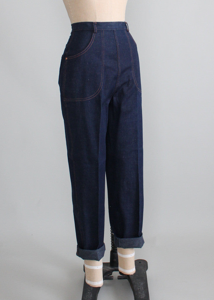 Vintage 1950s Stockton Rockabilly Denim Jeans NOS