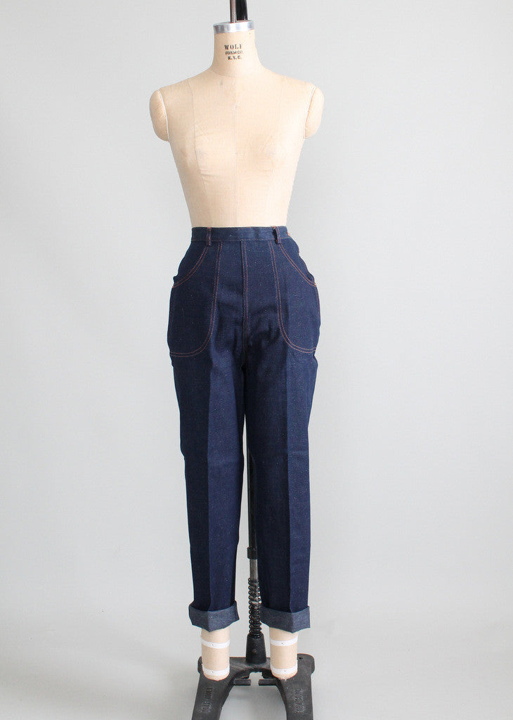 Vintage 1950s Stockton Rockabilly Denim Jeans NOS