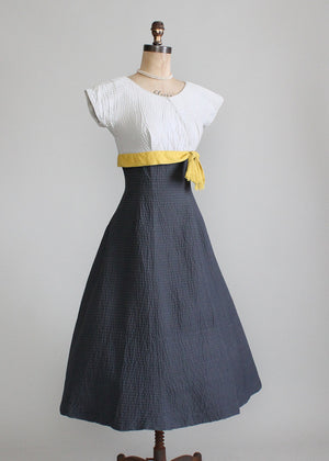 Vintage 1950s Parnes Feinstein Color Blocked Dress - Raleigh Vintage