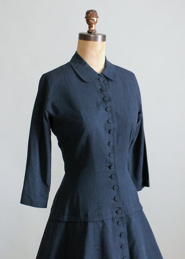 Vintage 1950s Suzy Perette New Look Silk Coat Dress - Raleigh Vintage