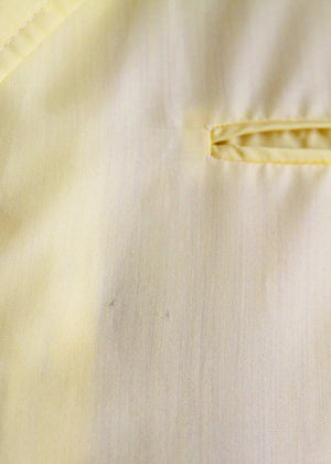 Vintage 1960s Yellow Rose Texas Shirtwasit Dress