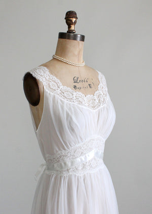 Vanity Fair nylon and lace gown