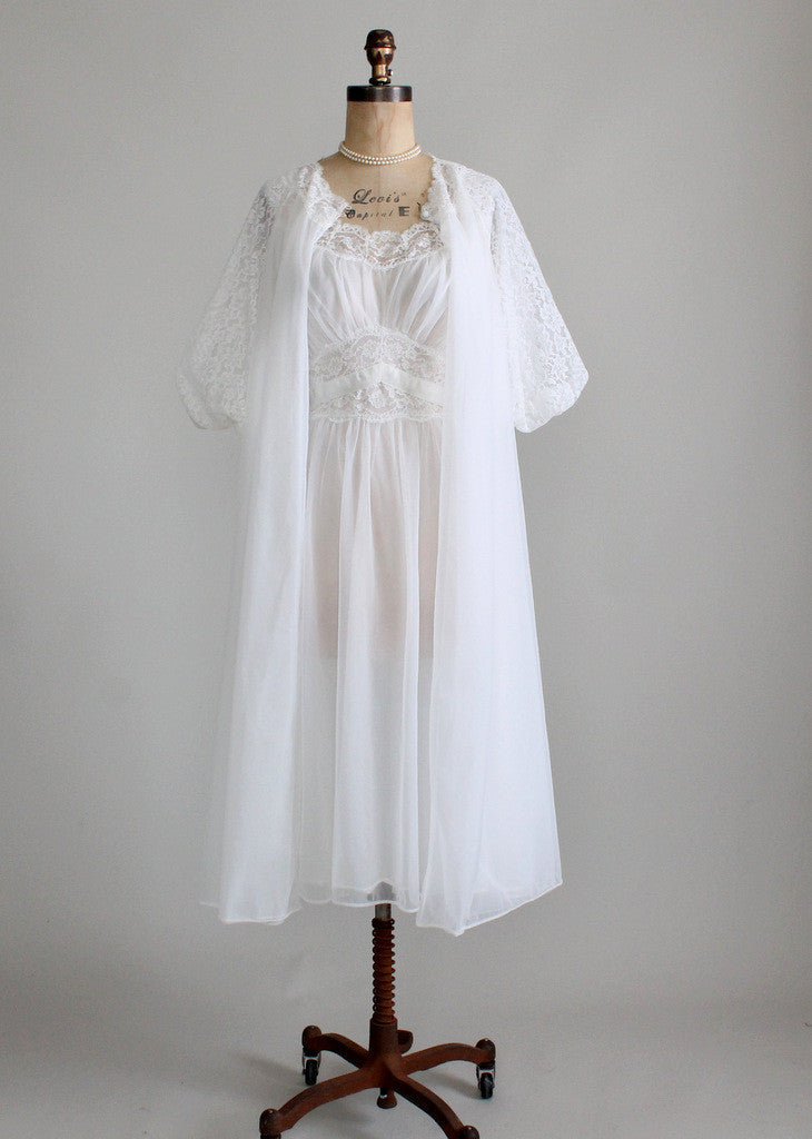 1950s Vanity Fair Wedding Peignoir Set