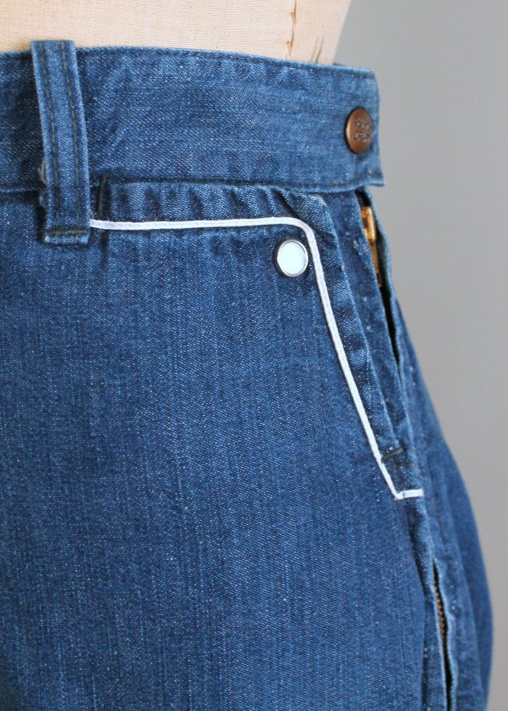 Vintage 1950s Snap Pocket Rockabilly Jeans - Raleigh Vintage