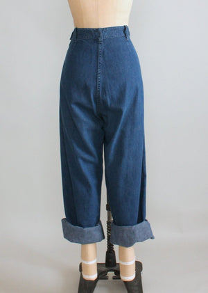 Vintage 1950s Snap Pocket Rockabilly Jeans