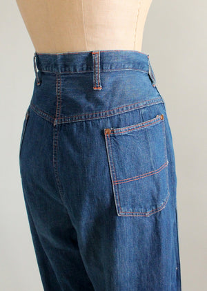 Vintage 1950s Distressed High Waist Jeans