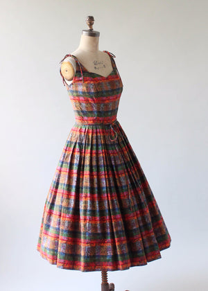 Vintage 1950s Palm Beach Summer Dress