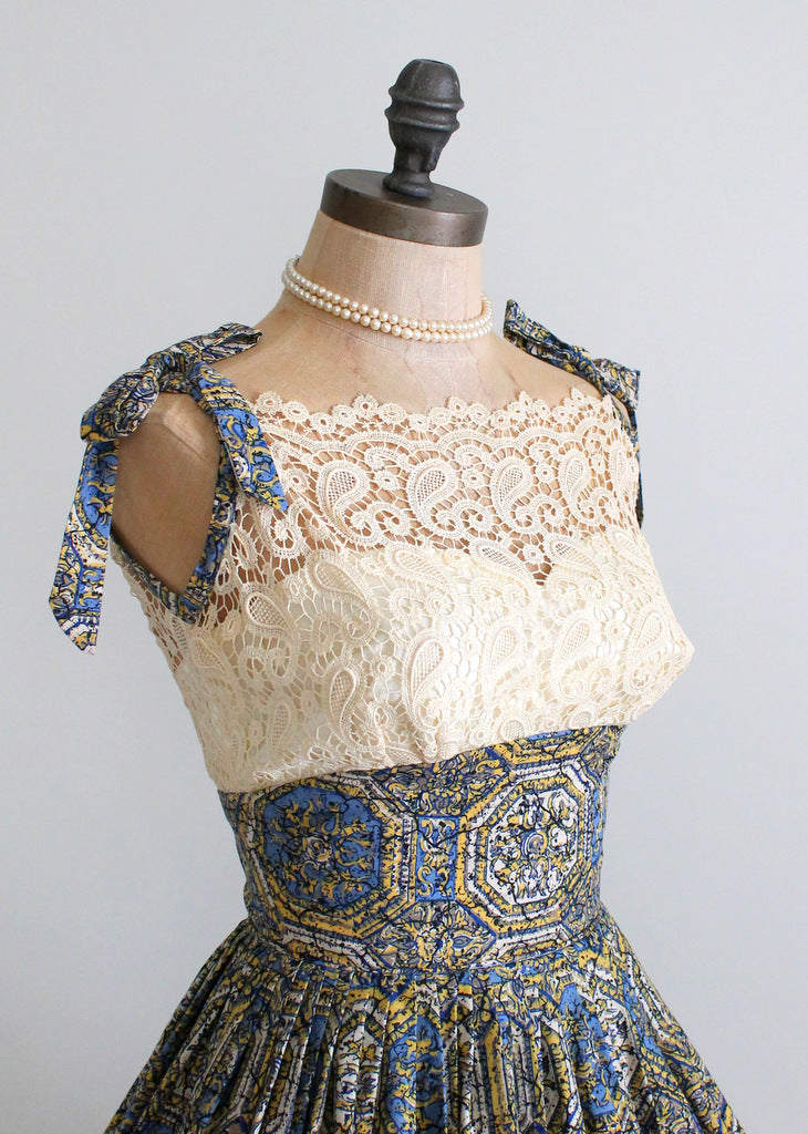 Vintage 1950s VLV party sundress
